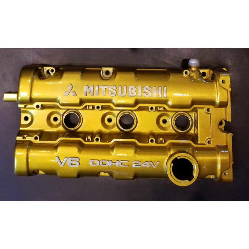 Welding Service 3000GT and Stealth Valve Cover -10AN Fitting Modification