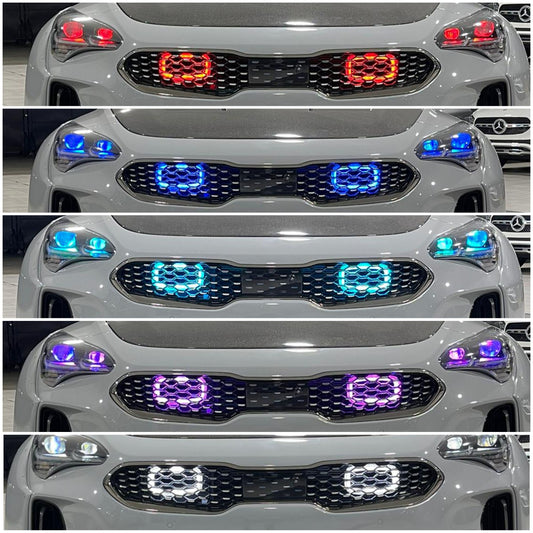 2018-2020+ Kia Stinger 3.3T Generation 4 INTERCHANGEABLE Big Mouth "LIT KIT" | LIT Flares & Controller ONLY