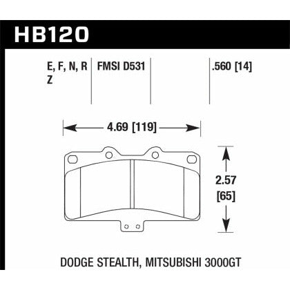 Hawk HPS Street Front Brake Pads