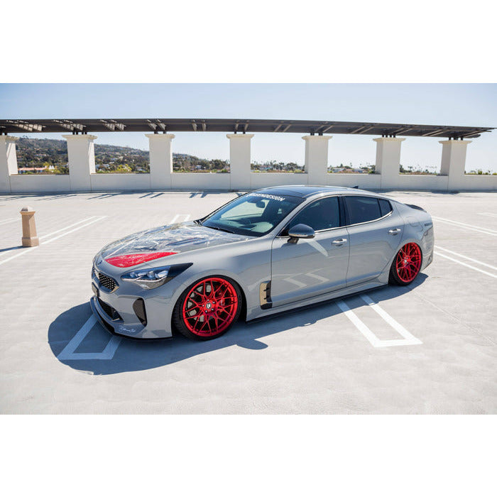 KIA STINGER CARBON FIBER SIDE SKIRT V1